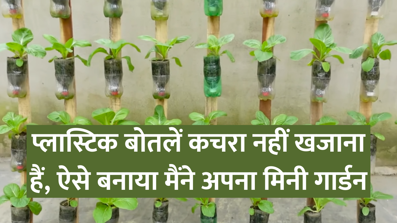 Plastic ki bottle se mini garden banaye