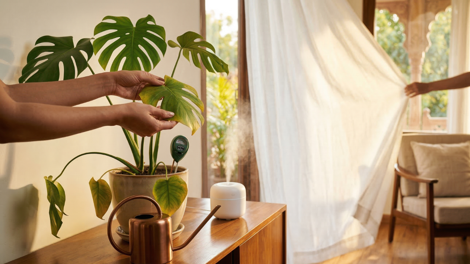 Indoor Plant care tips in summers