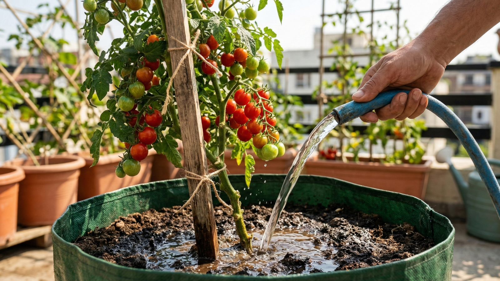 Right Time to water Plants In Summers