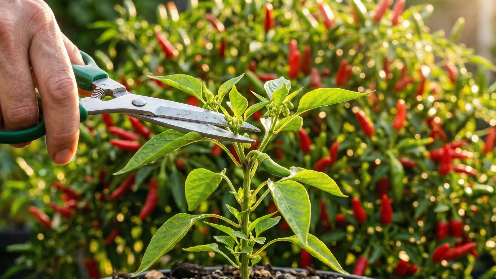 chilli plant pruning care secret